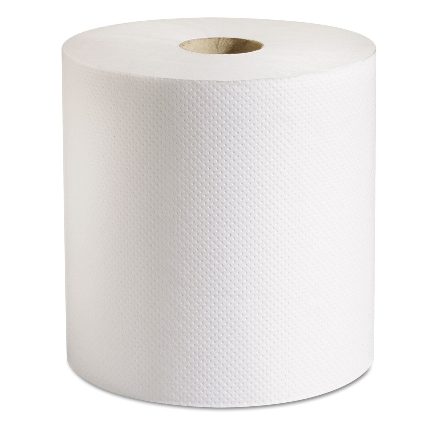 100% Recycled Hardwound Roll Paper Towels, 1-Ply, 7.88" x 800 ft, White, 6 Rolls/Carton - 