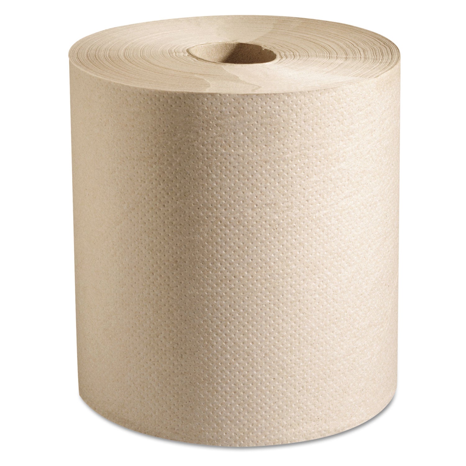 100% Recycled Hardwound Roll Paper Towels, 1-Ply, 7.88" x 800 ft, Natural, 6 Rolls/Carton - 