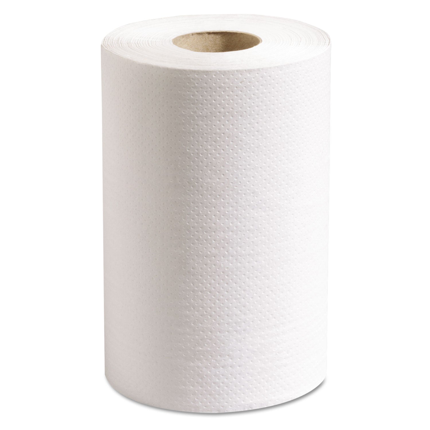 100% Recycled Hardwound Roll Paper Towels, 1-Ply, 7.88" x 350 ft, White, 12 Rolls/Carton - 