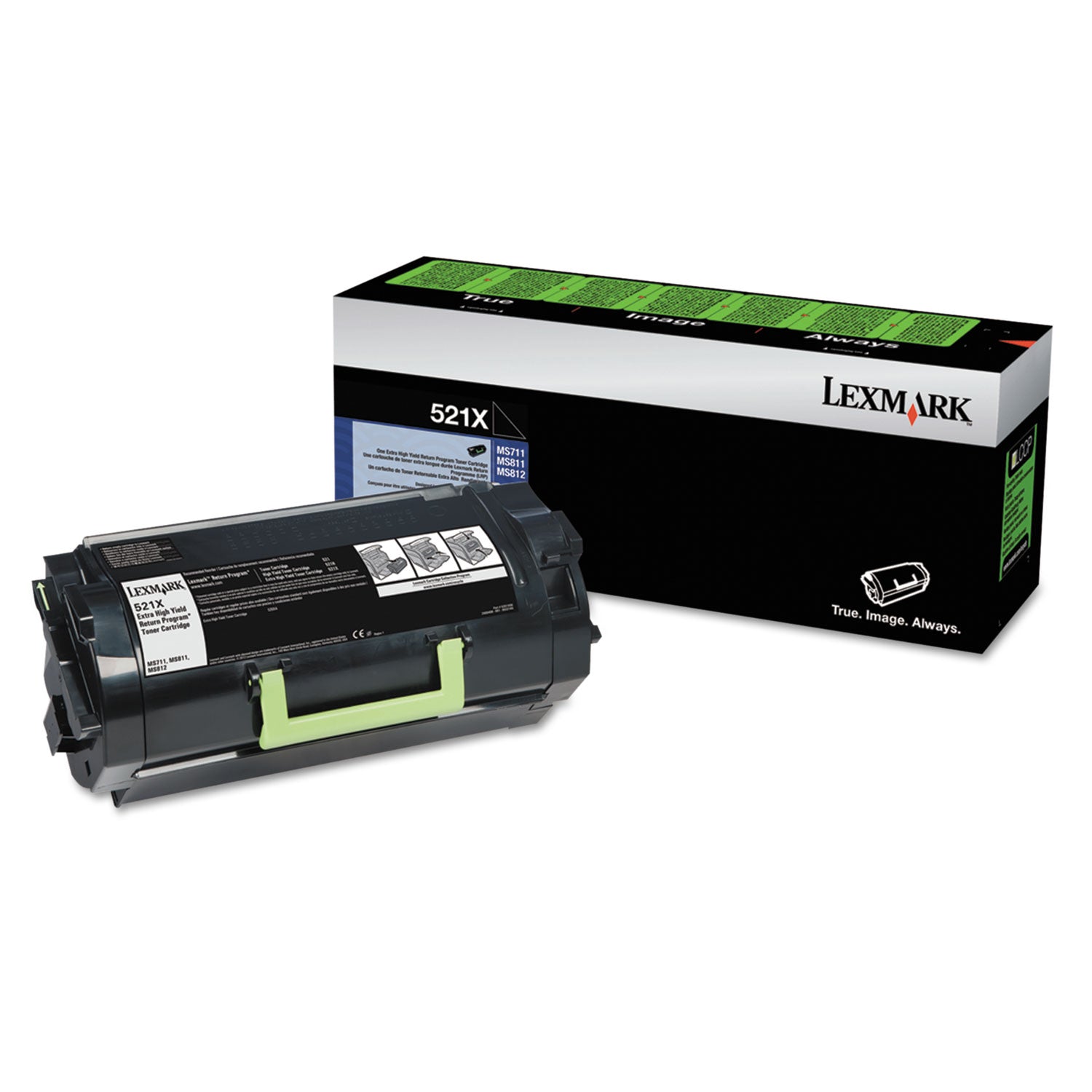 52D1X00 Extra High-Yield Toner, 45,000 Page-Yield, Black - 