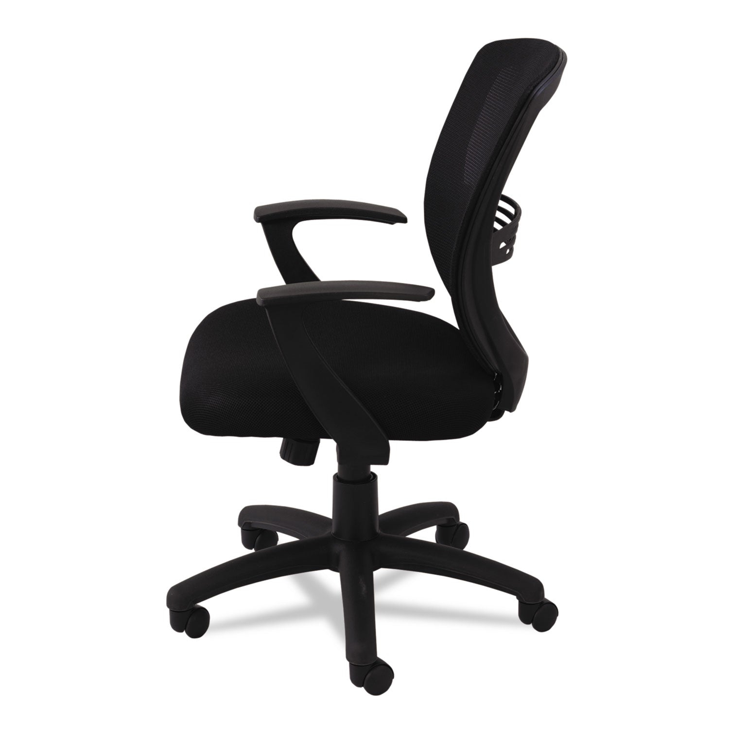 Swivel/Tilt Mesh Mid-Back Task Chair, Supports Up to 250 lb, 17.91" to 21.45" Seat Height, Black - 