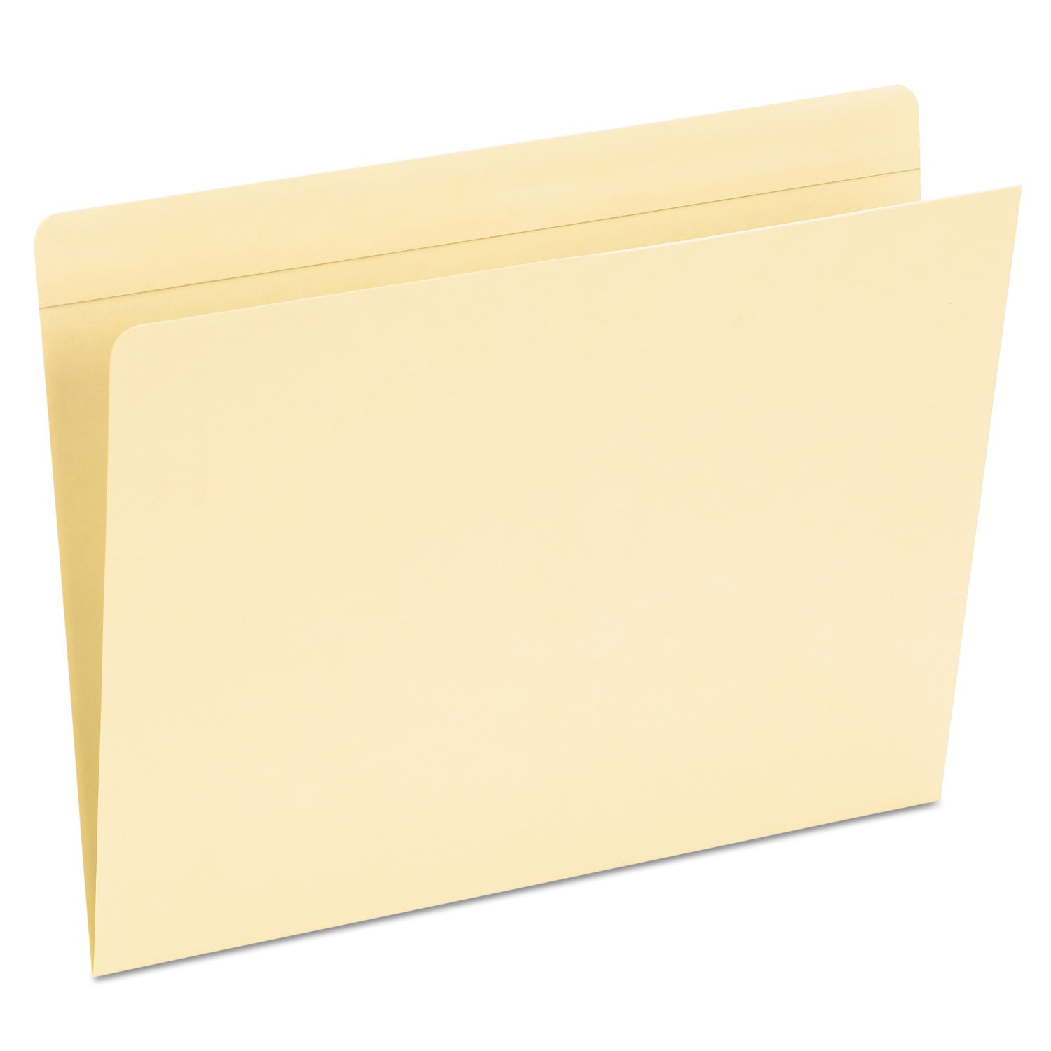 Top Tab Pocket Folders, Straight Tabs, Letter Size, Manila, 50/Box - 