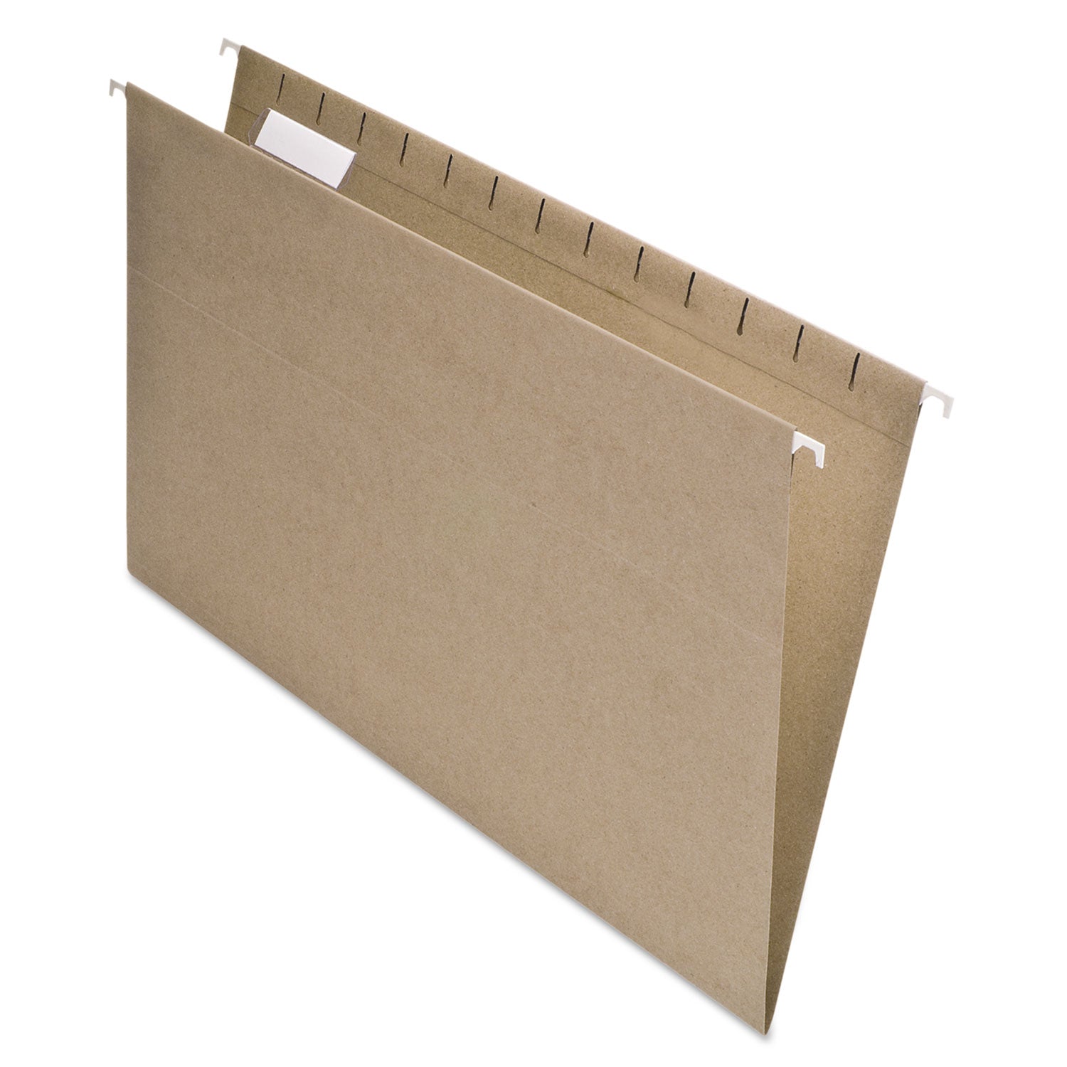 Earthwise by Pendaflex 100% Recycled Colored Hanging File Folders, Legal Size, 1/5-Cut Tabs, Natural, 25/Box - 