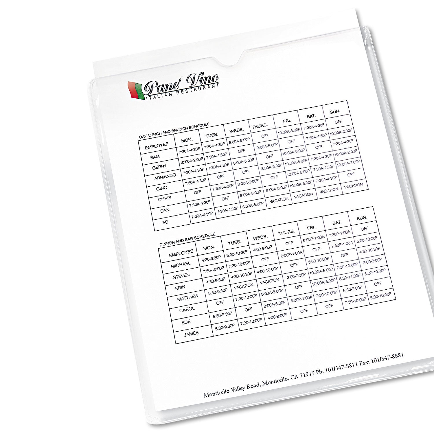 Top-Load Clear Vinyl Envelopes w/Thumb Notch, 9 x 12, Clear, 10/Pack