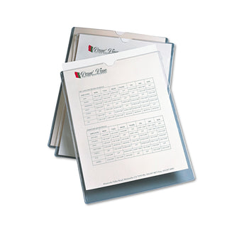 Top-Load Clear Vinyl Envelopes w/Thumb Notch, 9 x 12, Clear, 10/Pack