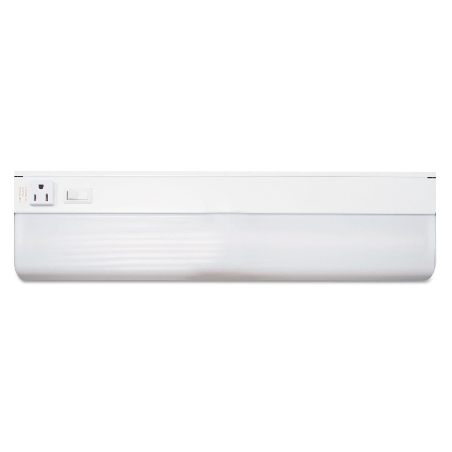 Low-Profile Under-Cabinet LED-Tube Light Fixture with (1) 9 W LED Tube, Steel Housing, 18.25" x 4" x 1.75", White - 