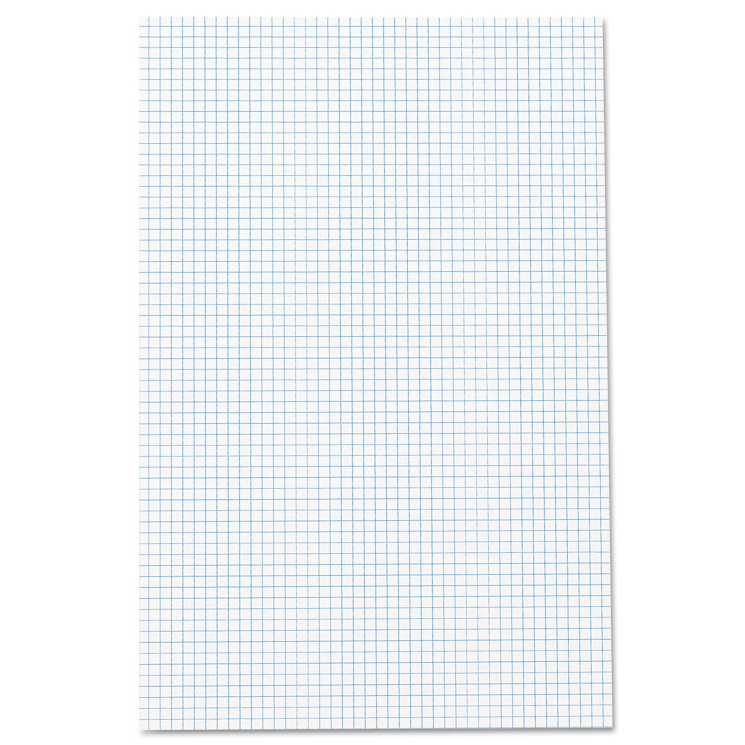 Quadrille Pads, Quadrille Rule (4 sq/in), 50 White (Standard 15 lb Bond) 11 x 17 Sheets - 