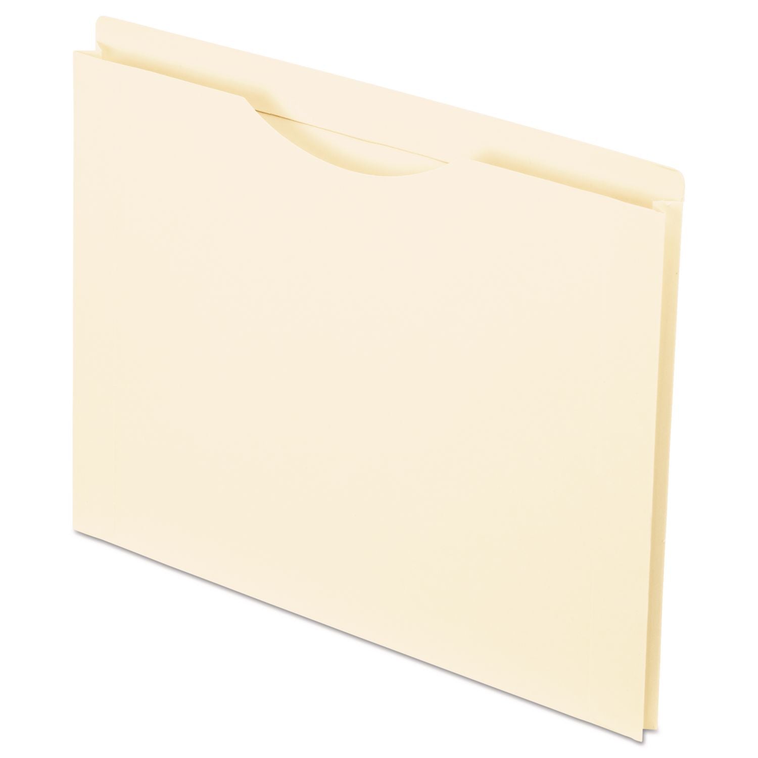 Manila Reinforced File Jackets, 2-Ply Straight Tab, Letter Size, Manila, 50/Box