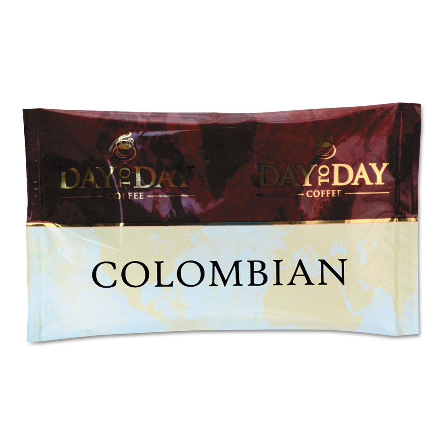 100% Pure Coffee, Colombian Blend, 1.5 oz Pack, 42 Packs/Carton - 