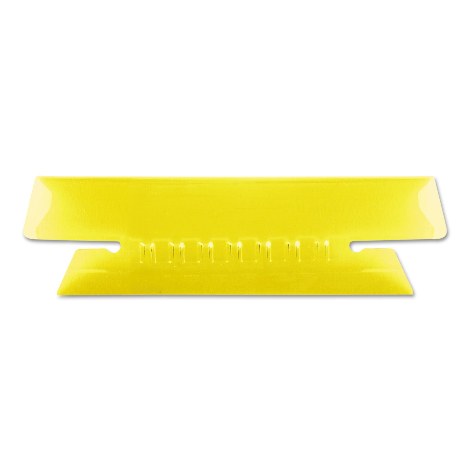 Transparent Colored Tabs For Hanging File Folders, 1/3-Cut, Yellow, 3.5" Wide, 25/Pack - 