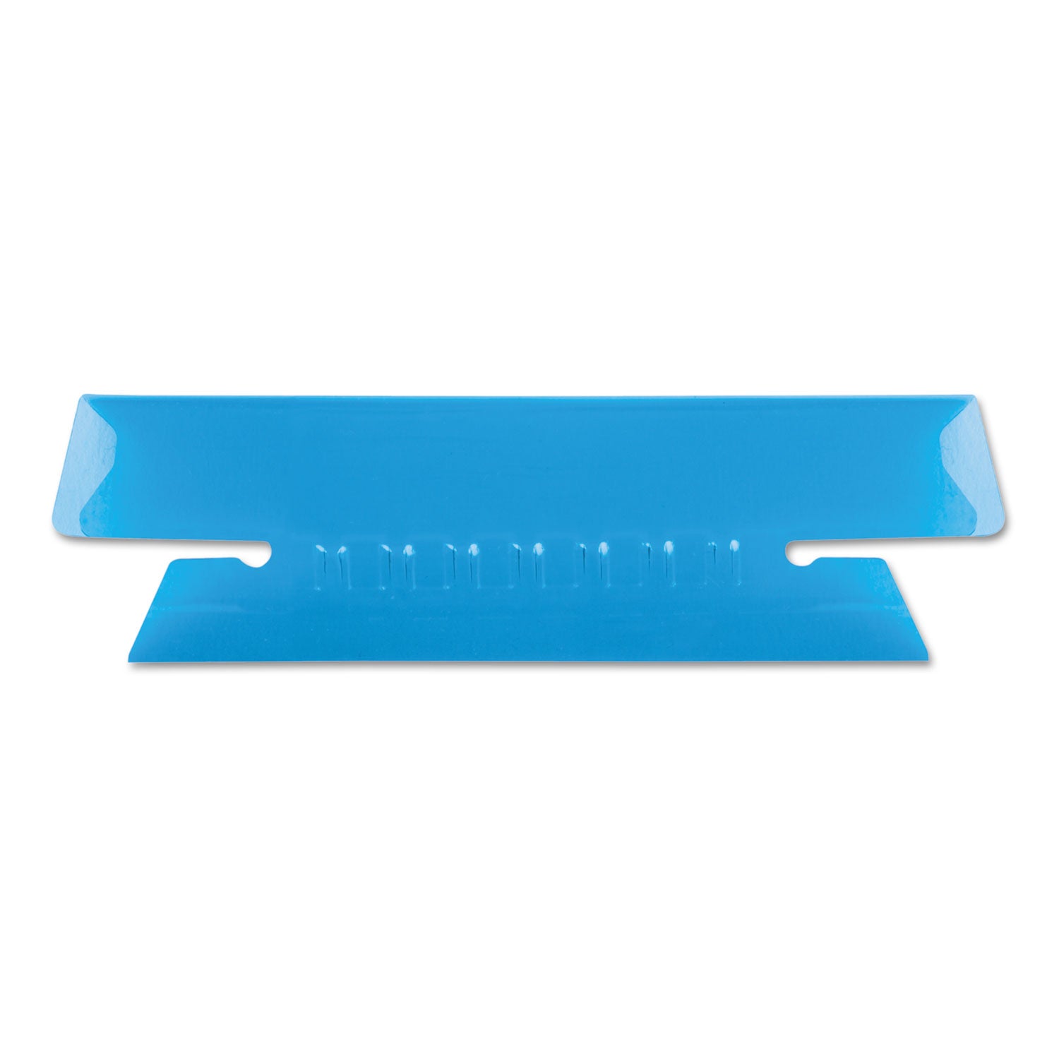 Transparent Colored Tabs For Hanging File Folders, 1/3-Cut, Blue, 3.5" Wide, 25/Pack - 