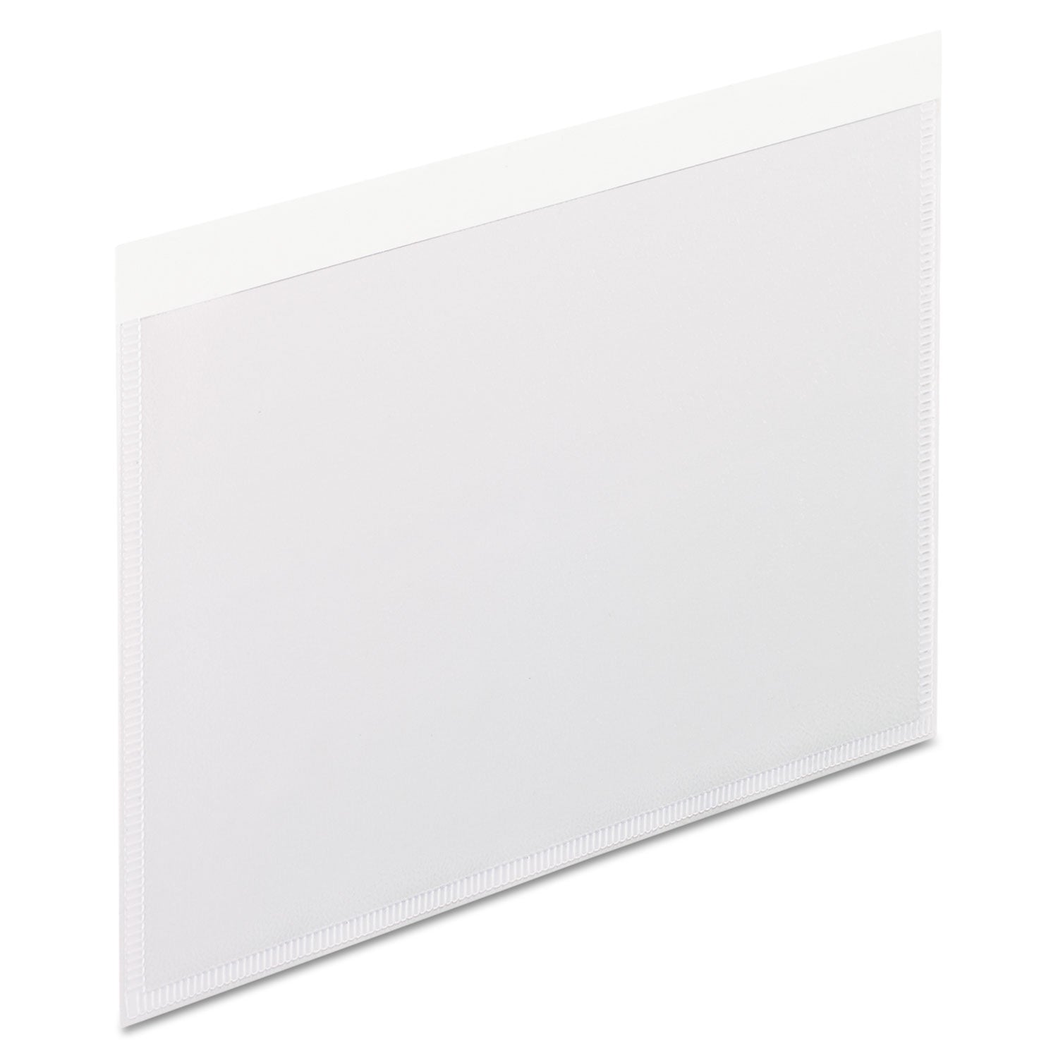 Self-Adhesive Pockets, 4 x 6, Clear Front/White Backing, 100/Box - 