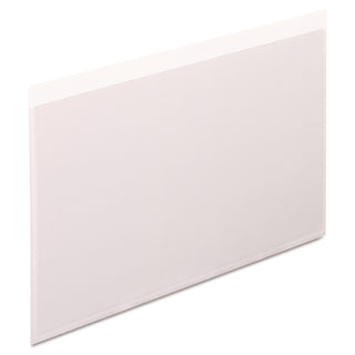 Self-Adhesive Pockets, 5 x 8, Clear Front/White Backing, 100/Box