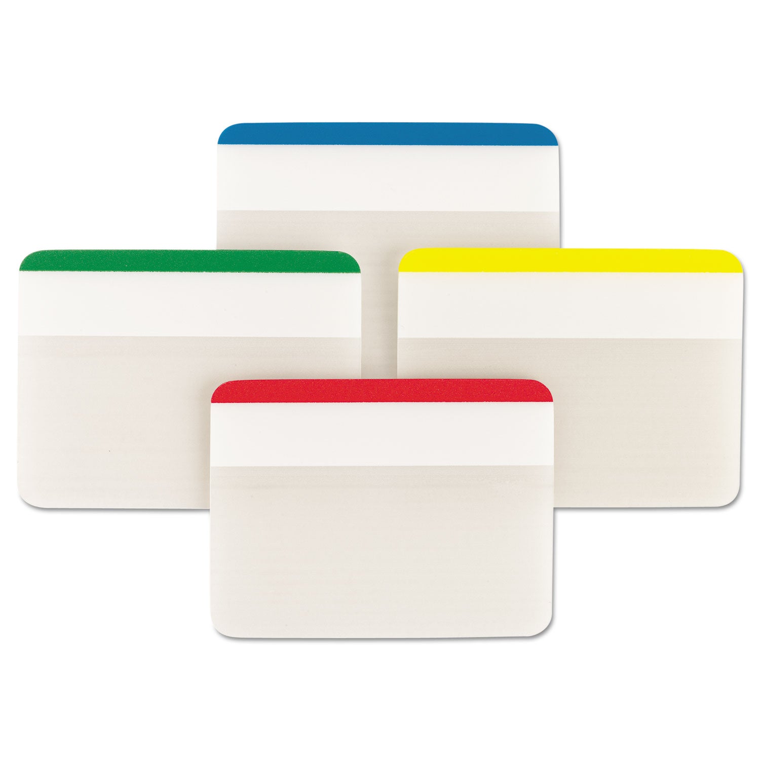 Lined Tabs, 1/5-Cut, Assorted Colors, 2" Wide, 24/Pack