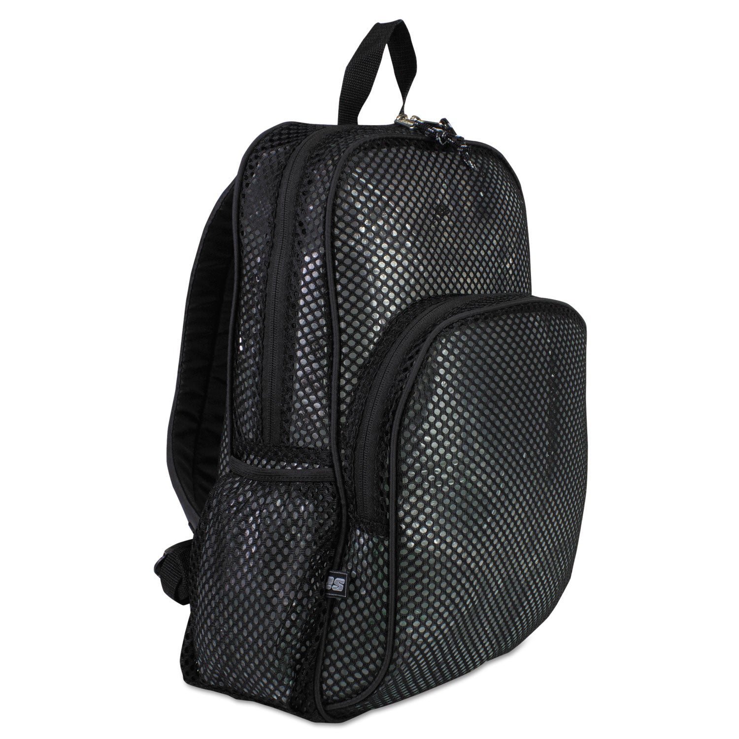 Mesh Backpack, Fits Devices Up to 17", Polyester, 12 x 17.5 x 5.5, Black - 