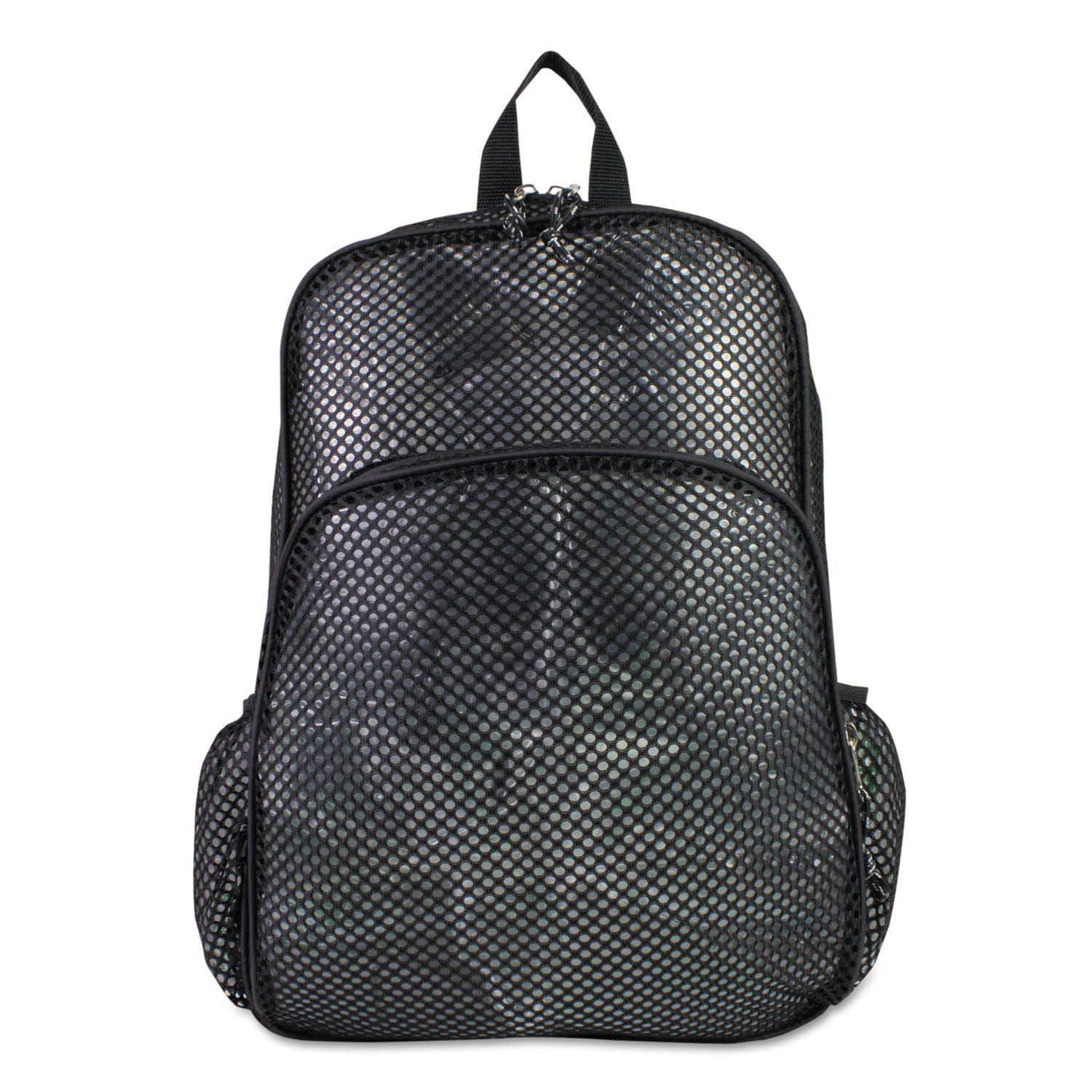 Mesh Backpack, Fits Devices Up to 17", Polyester, 12 x 17.5 x 5.5, Black - 