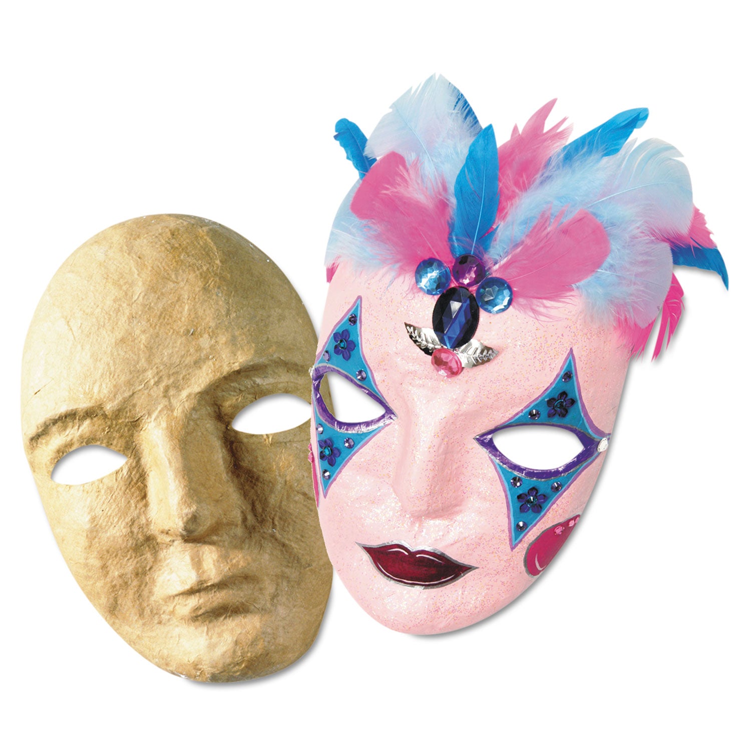 Paper Mache Mask Kit, 8 x 5.5 - 