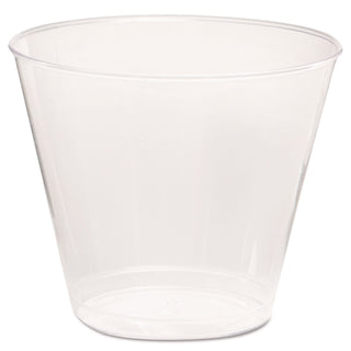 Comet Plastic Tumbler, 5 oz, Clear, Squat, 50/Pack, 20 Packs/Carton