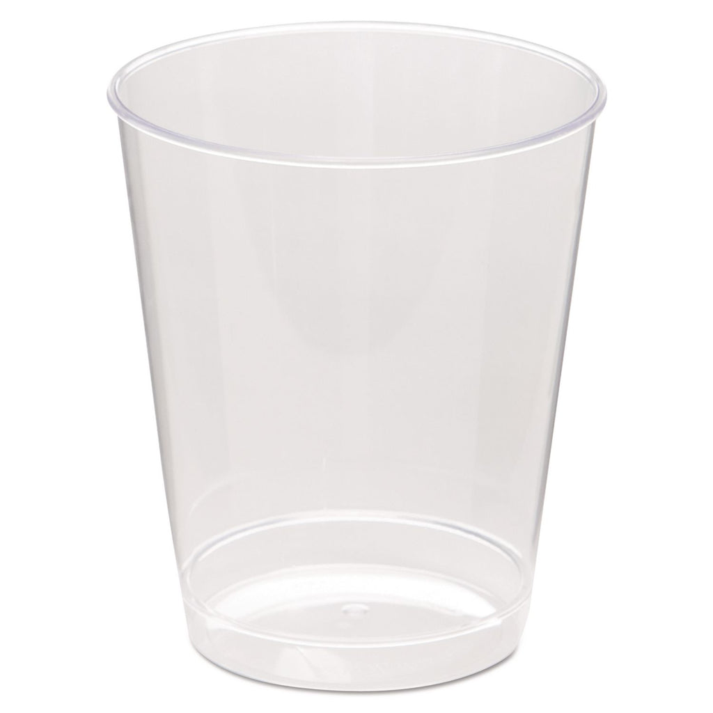 Comet Plastic Tumbler, 8 oz, Clear, Tall, 25/Pack, 20 Packs/Carton