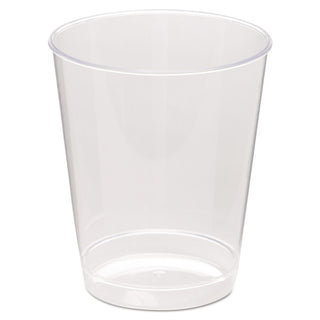 Comet Plastic Tumbler, 8 oz, Clear, Tall, 25/Pack, 20 Packs/Carton