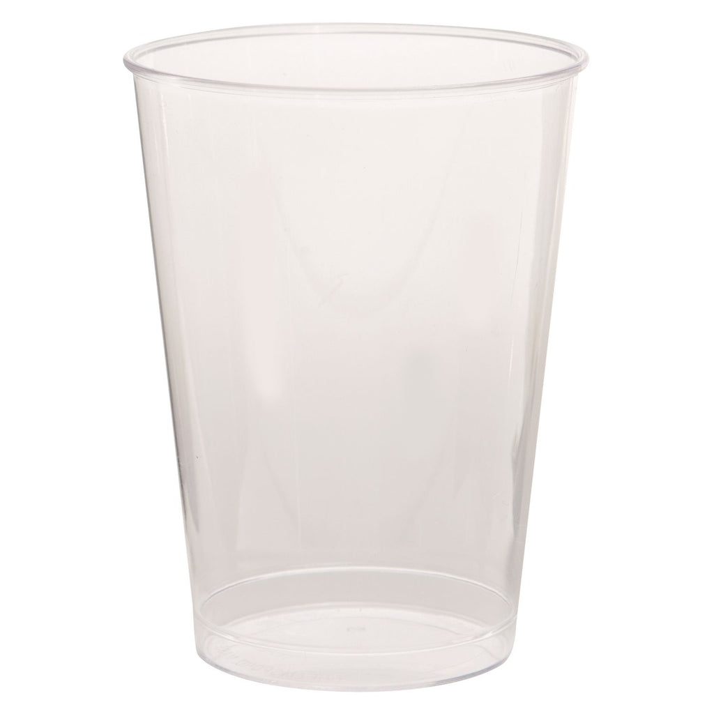 Comet Plastic Tumbler, 7 oz, Clear, Tall, 25/Pack, 20 Packs/Carton