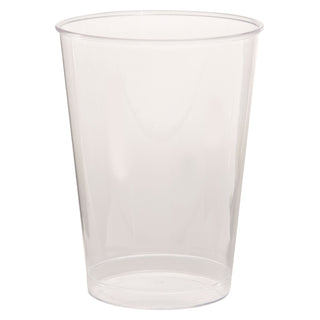 Comet Plastic Tumbler, 7 oz, Clear, Tall, 25/Pack, 20 Packs/Carton