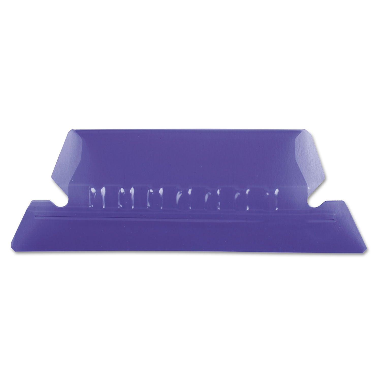 Transparent Colored Tabs For Hanging File Folders, 1/5-Cut, Violet, 2" Wide, 25/Pack