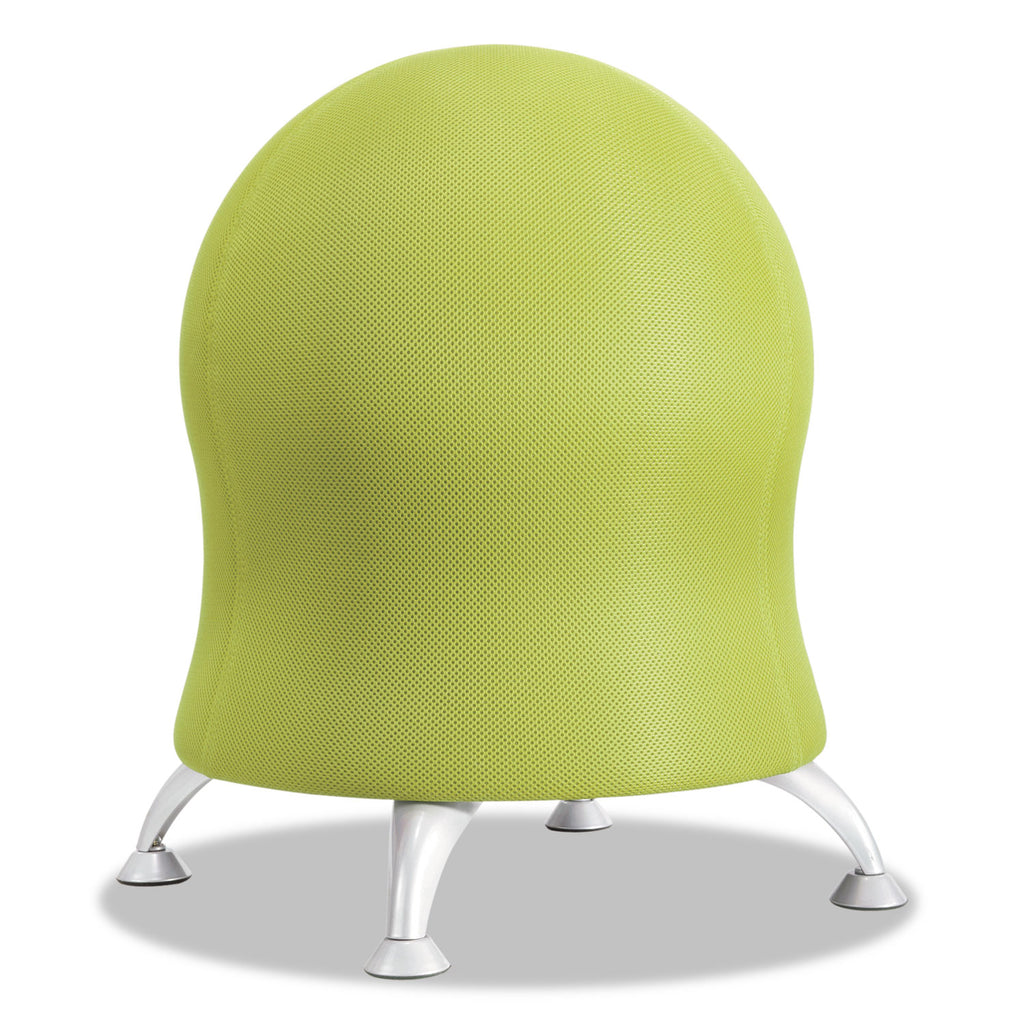 Zenergy Ball Chair, Backless, Supports Up to 250 lb, Grass Fabric Seat, Silver Base - 