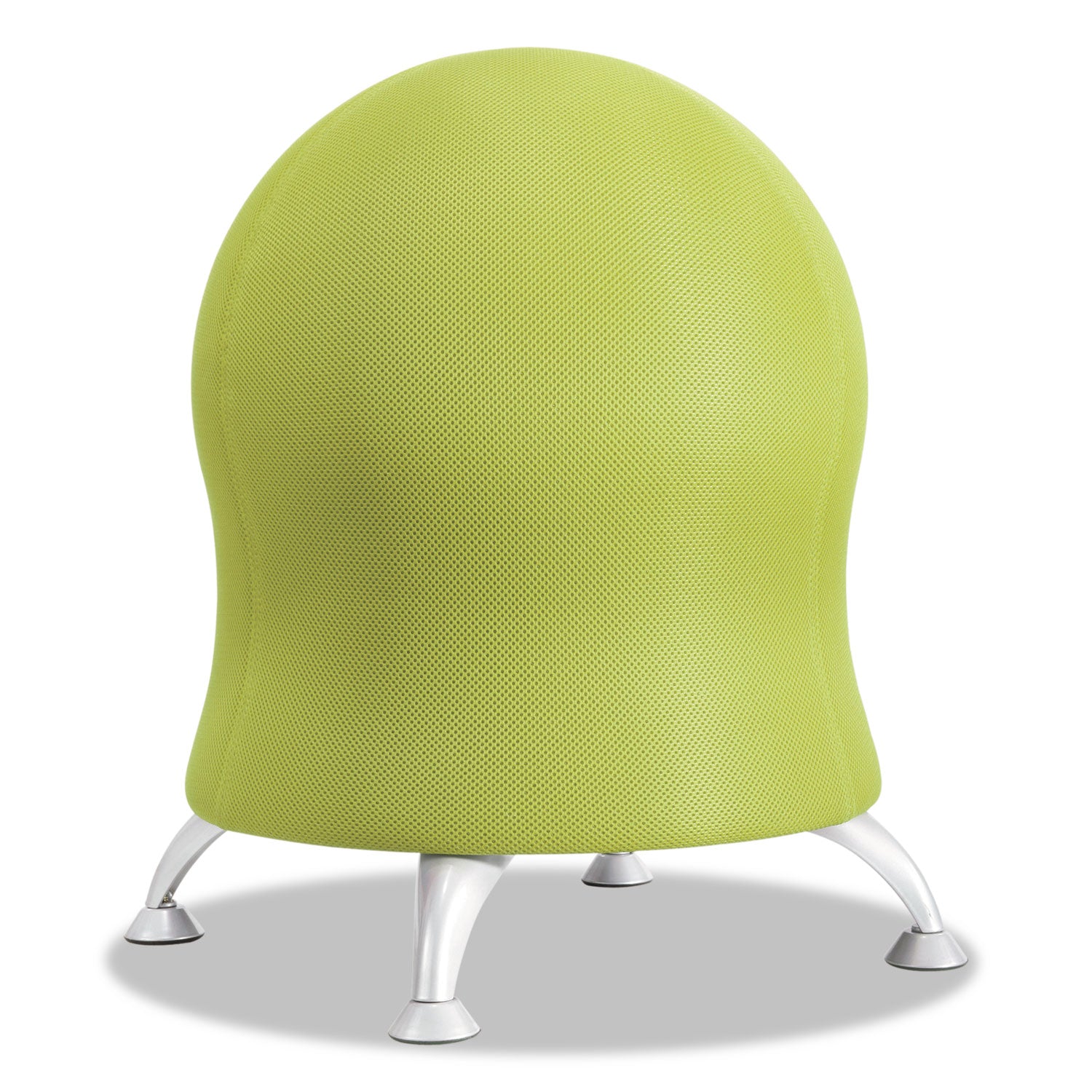 Zenergy Ball Chair, Backless, Supports Up to 250 lb, Grass Fabric Seat, Silver Base - 