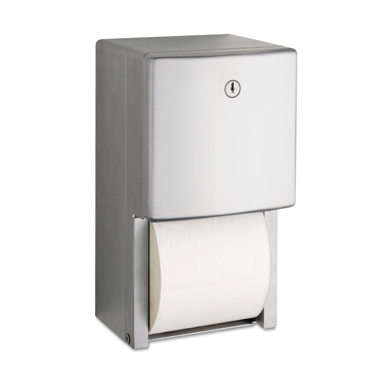 ConturaSeries Two-Roll Tissue Dispenser, 6.08 x 5.94 x 11, Stainless Steel - 