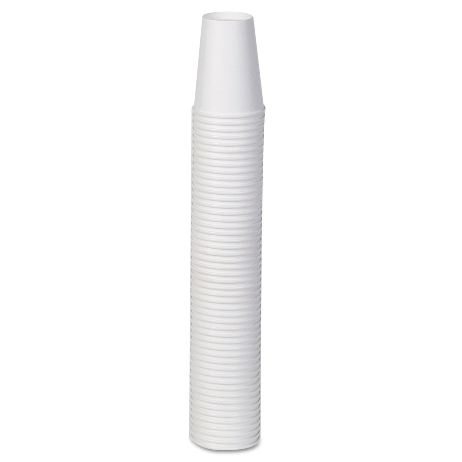 Paper Hot Cups, 12 oz, White, 50/Sleeve, 20 Sleeves/Carton - 