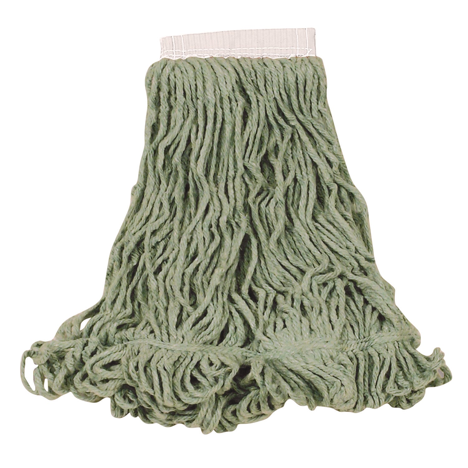 Super Stitch Blend Mop Heads, Cotton/Synthetic, Green, Large