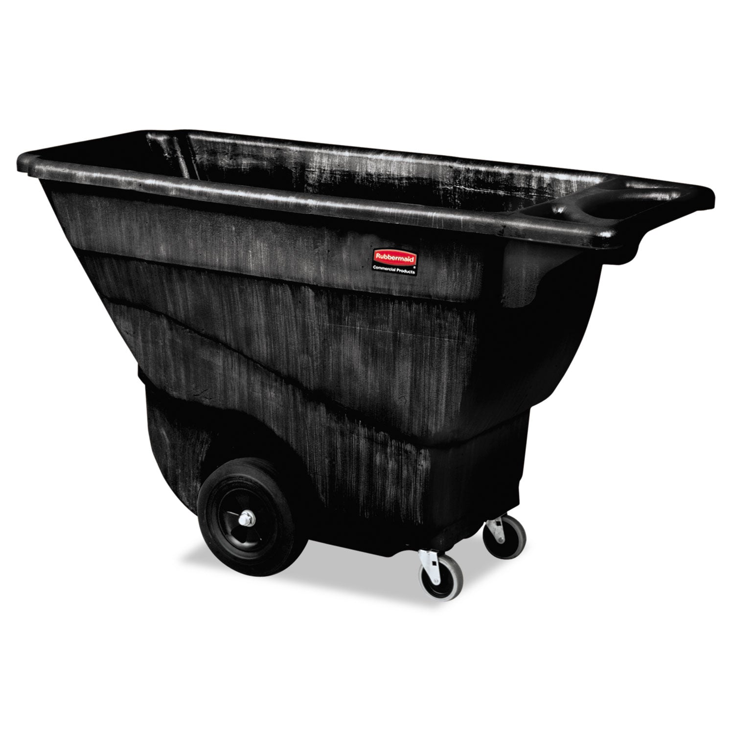 Structural Foam Tilt Truck, 101 gal, 850 lb Capacity, Plastic, Black - 