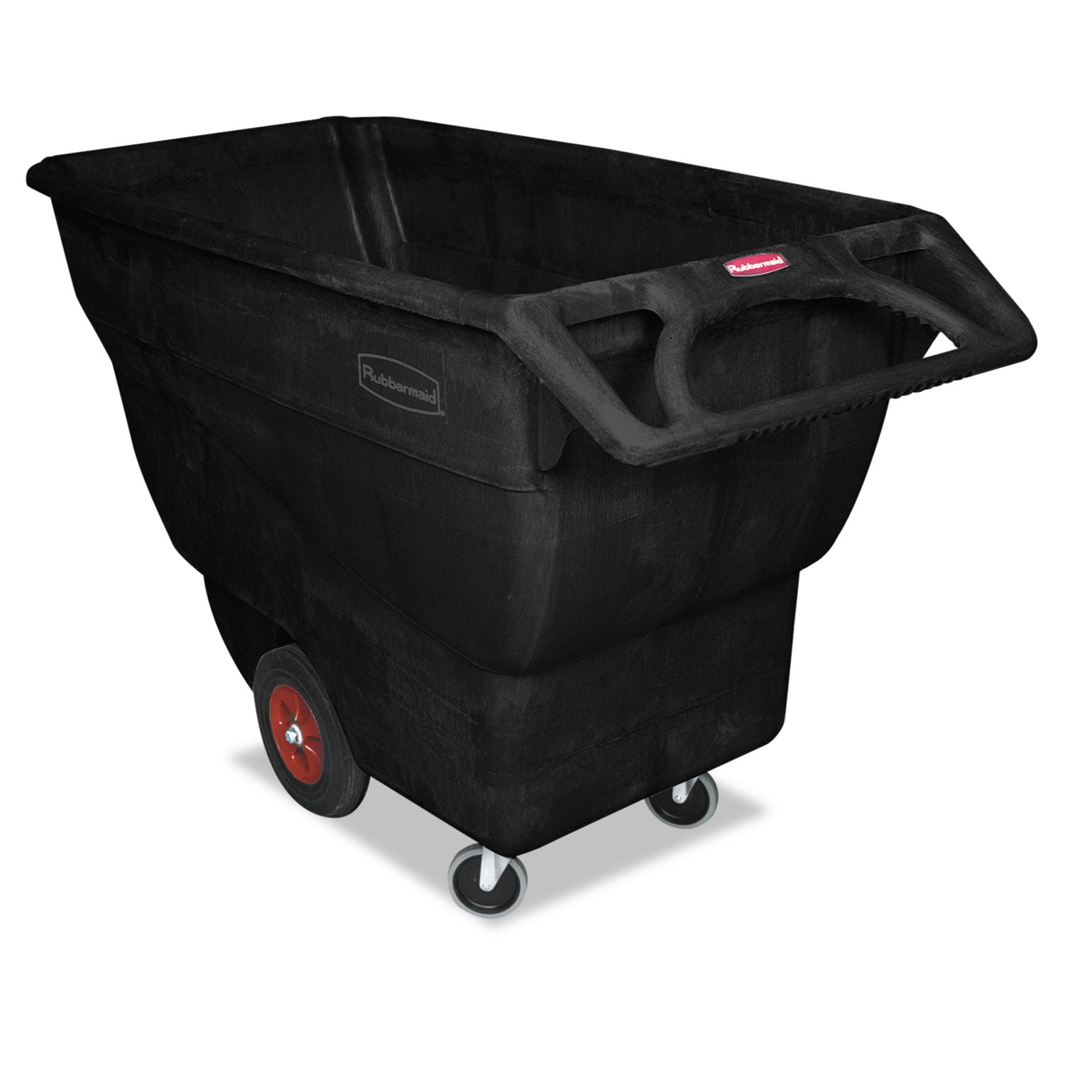 Structural Foam Tilt Truck, 151 gal, 1,000 lb Capacity, Plastic, Black - 