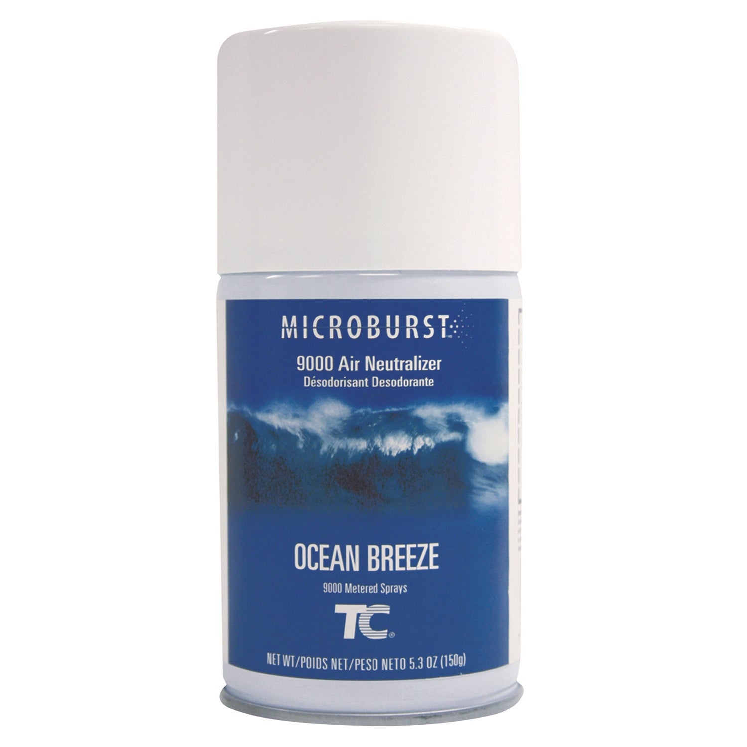 Rubbermaid Commercial MB 9000 Refill OcBreeze Air Spray - Spray - Ocean Breeze - 4 / Carton - Long Lasting