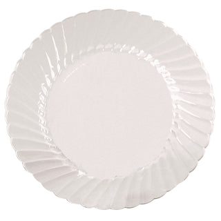 Classicware Plates, Plastic, 9" dia, Clear, 18/Bag, 10 Bags/Carton