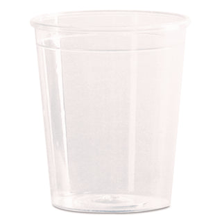 Comet Plastic Portion/Shot Glass, 2 oz, Clear, 50/Pack, 50 Packs/Carton