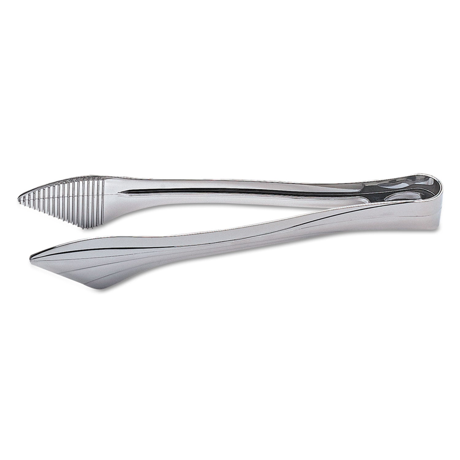 reflections-heavyweight-plastic-utensils-serving-tongs-silver_wnarftng9 - 1