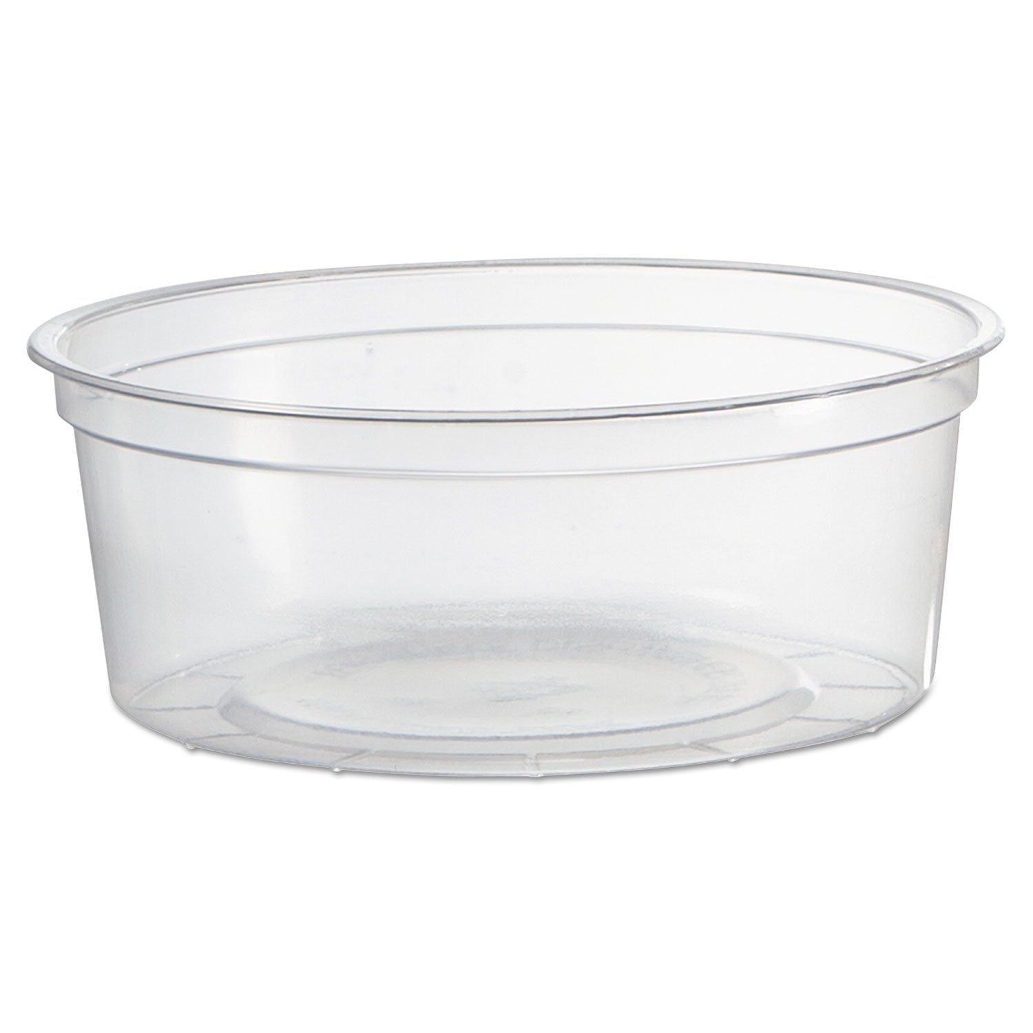 Deli Containers, 8 oz, Clear, Plastic, 50/Pack, 10 Pack/Carton - 