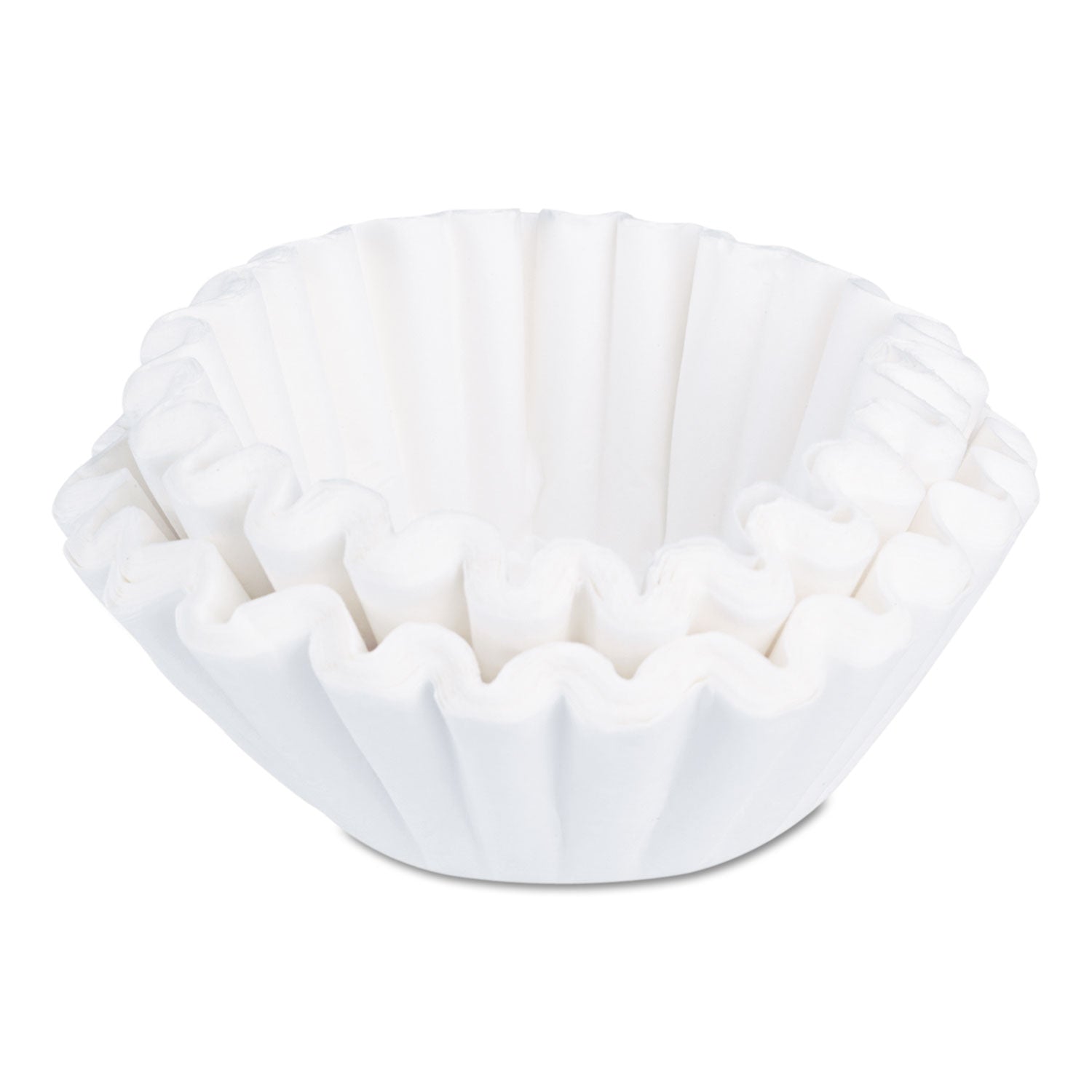 Coffee/Tea Brewer Dual Purpose Filters, 1.5 gal Urn Style, Flat Bottom, 50/Cluster, 10 Clusters/Carton - 