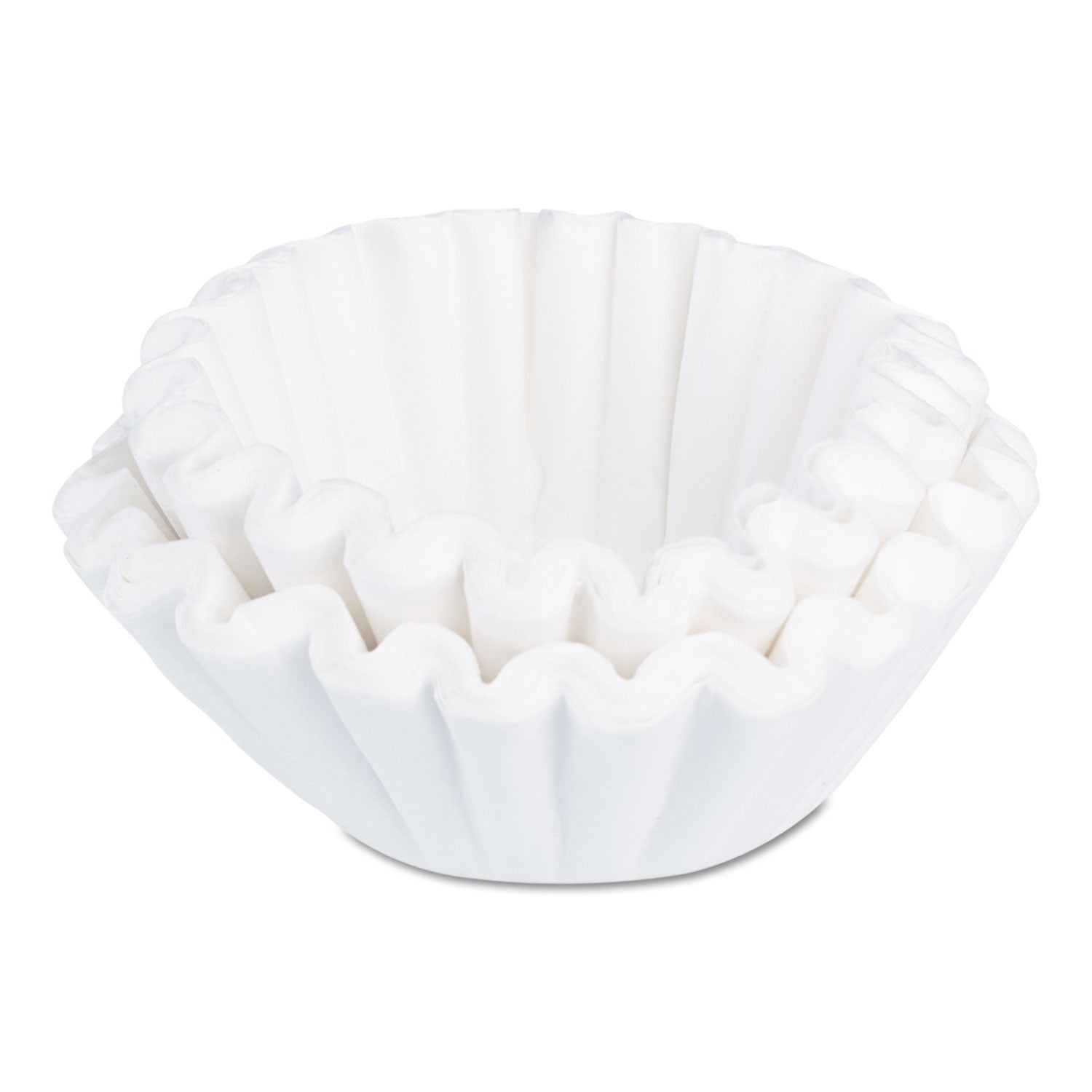 Commercial Coffee Filters, 6 gal Urn Style, Flat Bottom, 25/Cluster, 10 Clusters/Pack - 