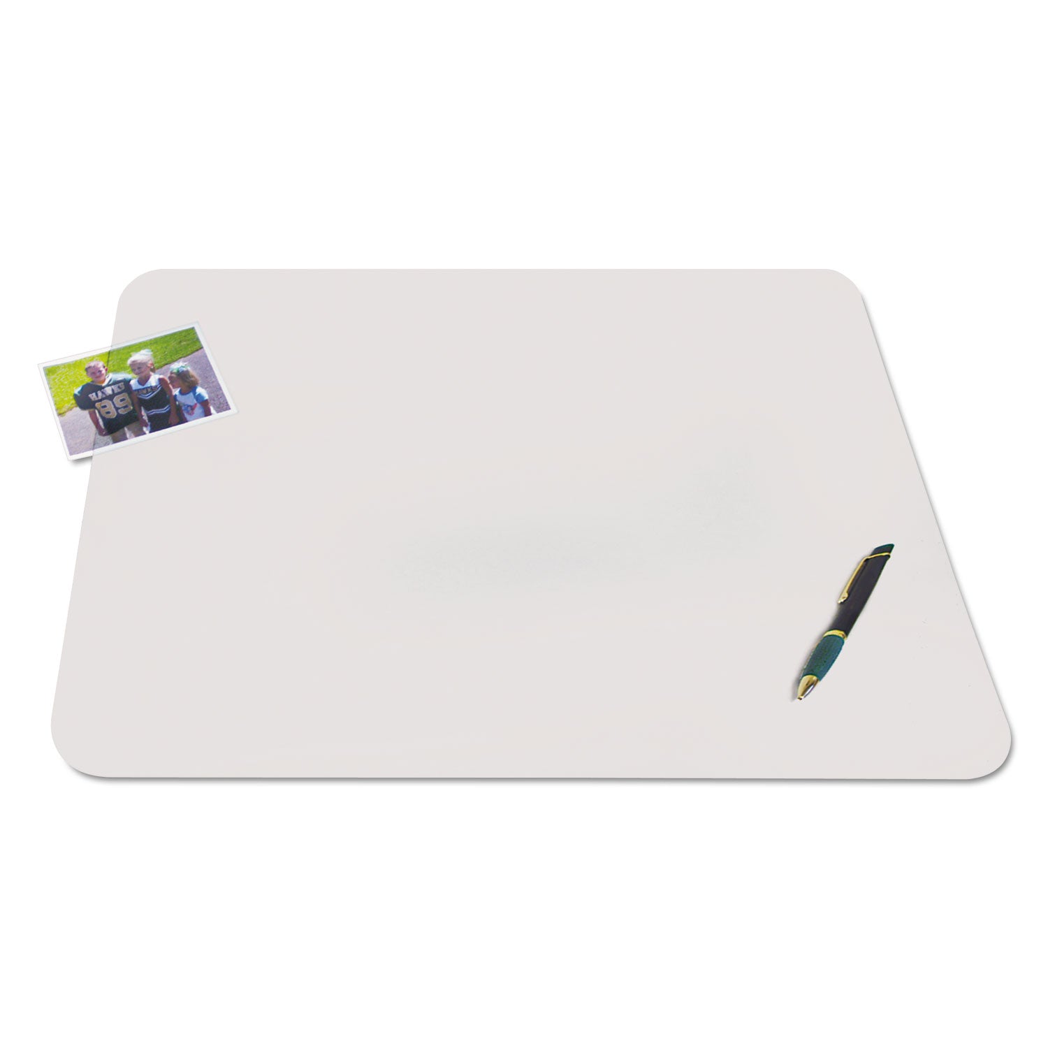 KrystalView Desk Pad with Antimicrobial Protection, Matte Finish, 36 x 20, Clear - 