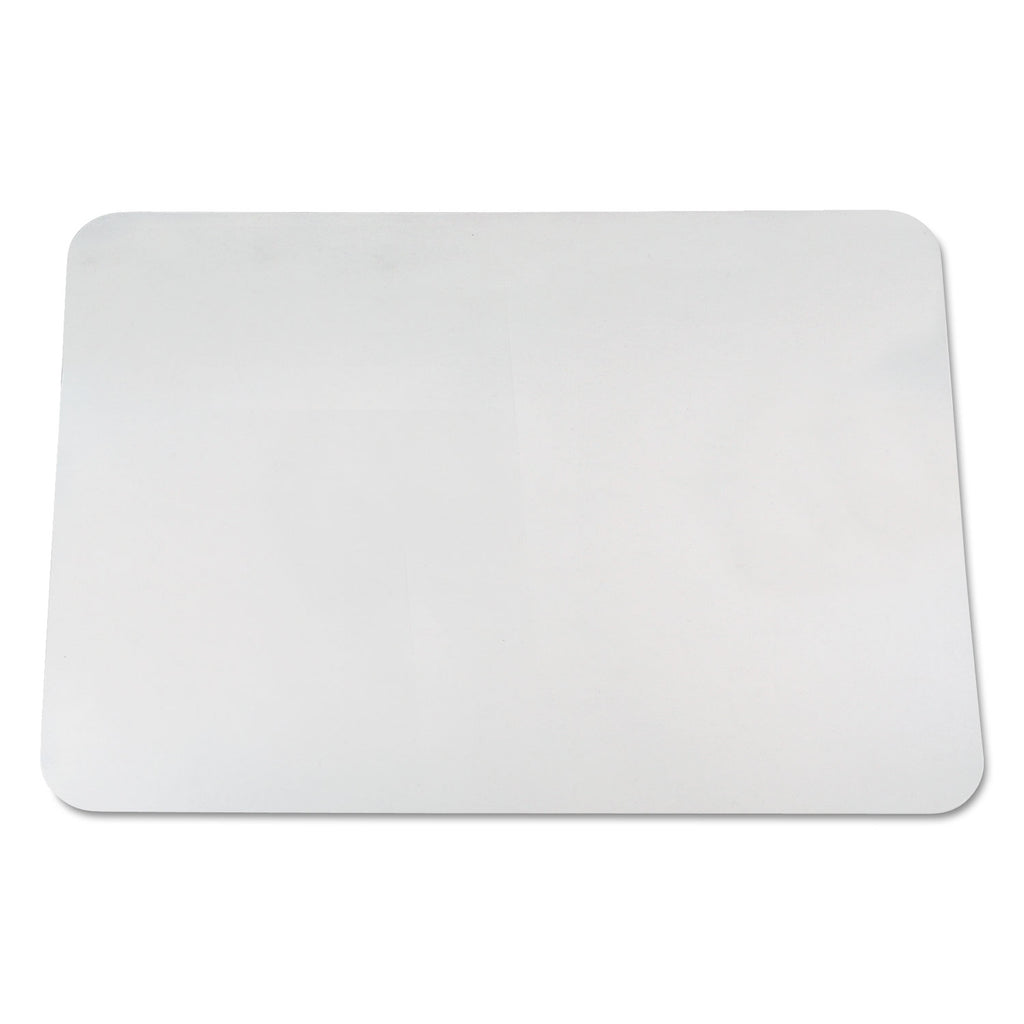 KrystalView Desk Pad with Antimicrobial Protection, Glossy Finish, 38 x 24, Clear