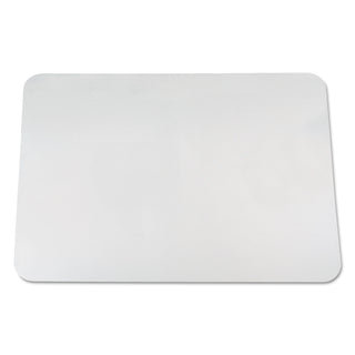 KrystalView Desk Pad with Antimicrobial Protection, Glossy Finish, 38 x 24, Clear