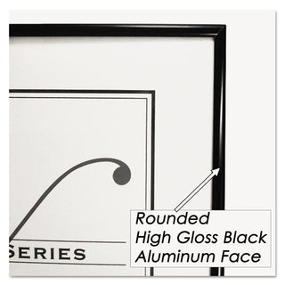 Metal Poster Frame, Plastic Face, 24 x 36, Black