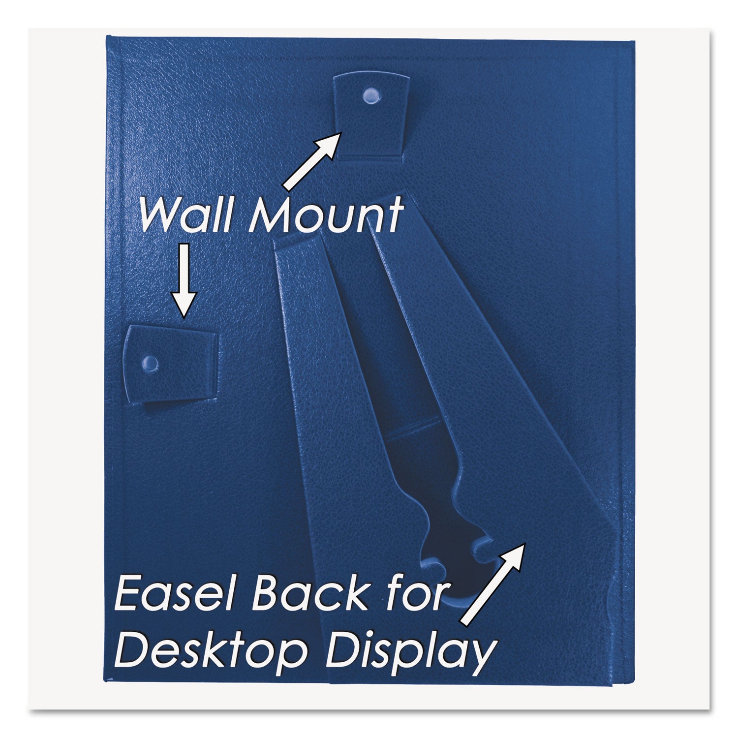 Leatherette Document Frame, 8.5 x 11, Blue, Pack of Two - 