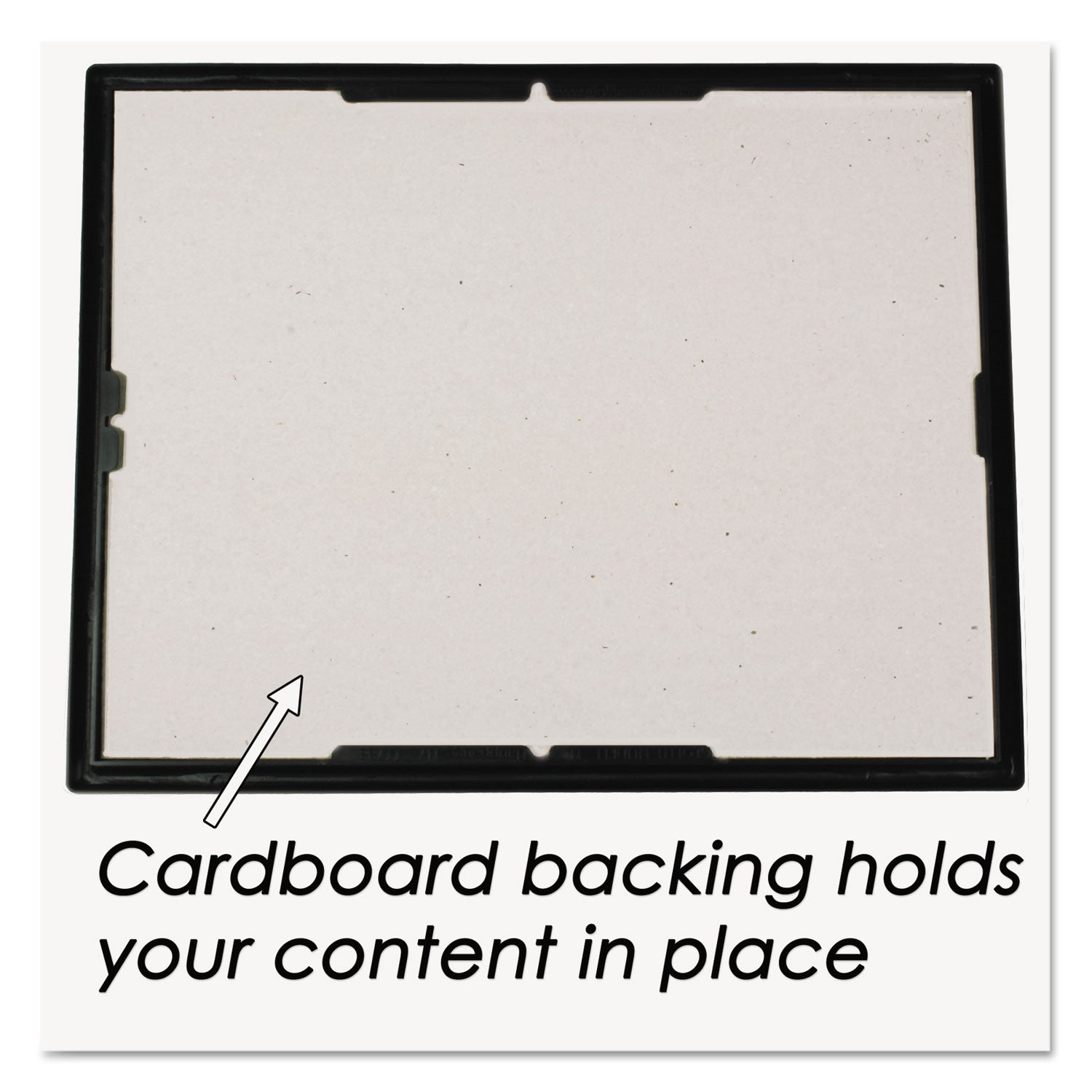 EZ Mount Document Frame with Trim Accent and Plastic Face, Plastic, 8 x 10, Black/Gold - 