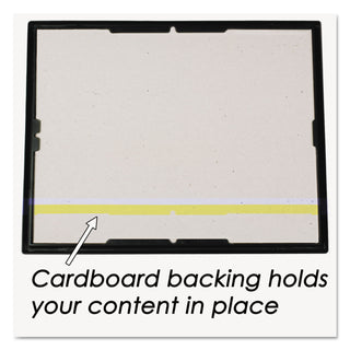 EZ Mount Document Frame with Trim Accent and Plastic Face, Plastic, 8.5 x 11 Insert, Black/Gold - 