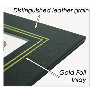 Leatherette Document Frame, 8.5 x 11, Black, Pack of Two - 