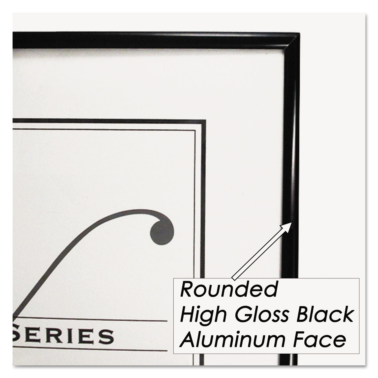 Metal Poster Frame, Plastic Face, 18 x 24, Black - 3